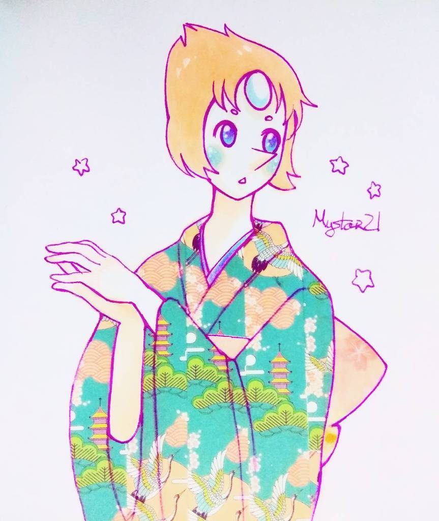 Gems on kimono 👘💕