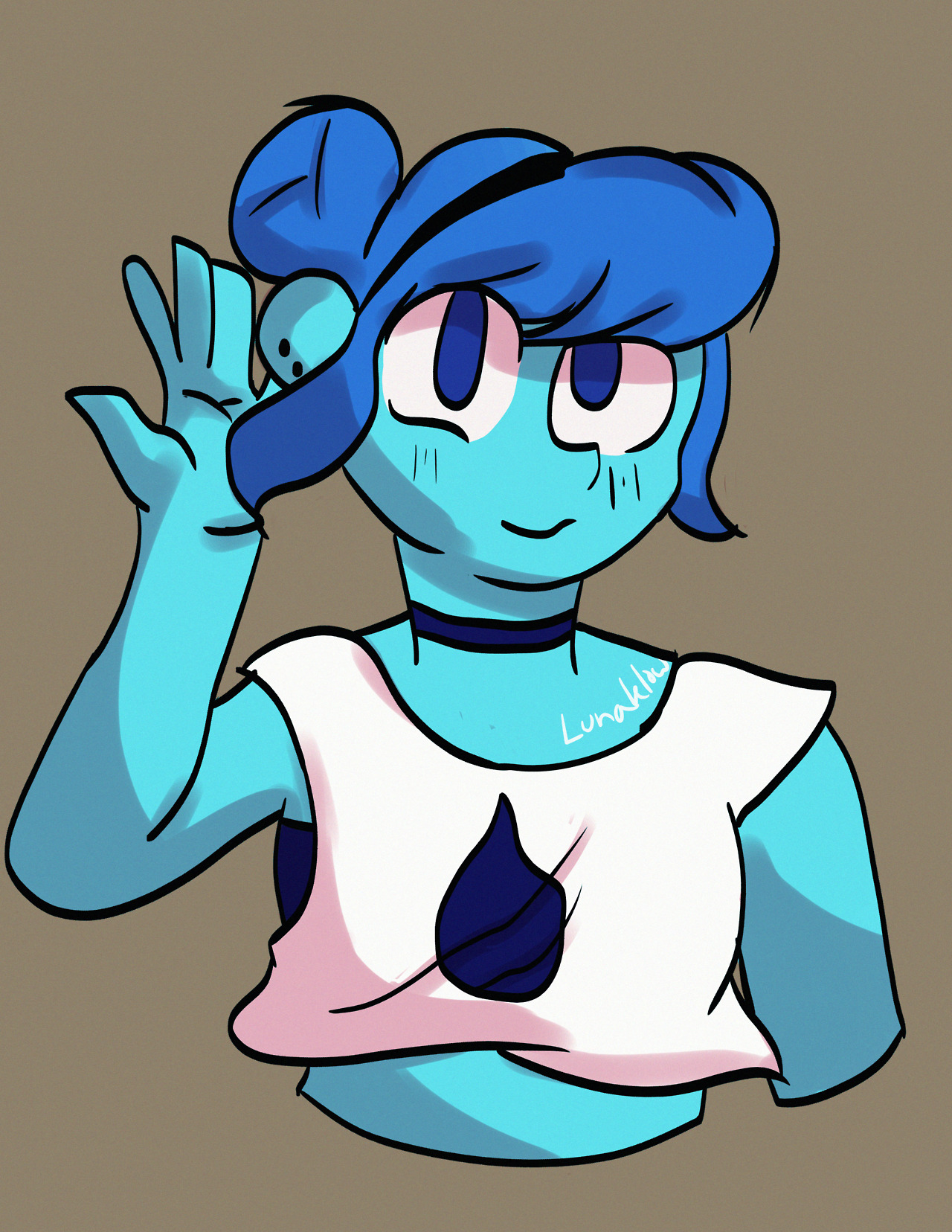 drew a little lapis, I really like her… I added some noise and in the future might add more