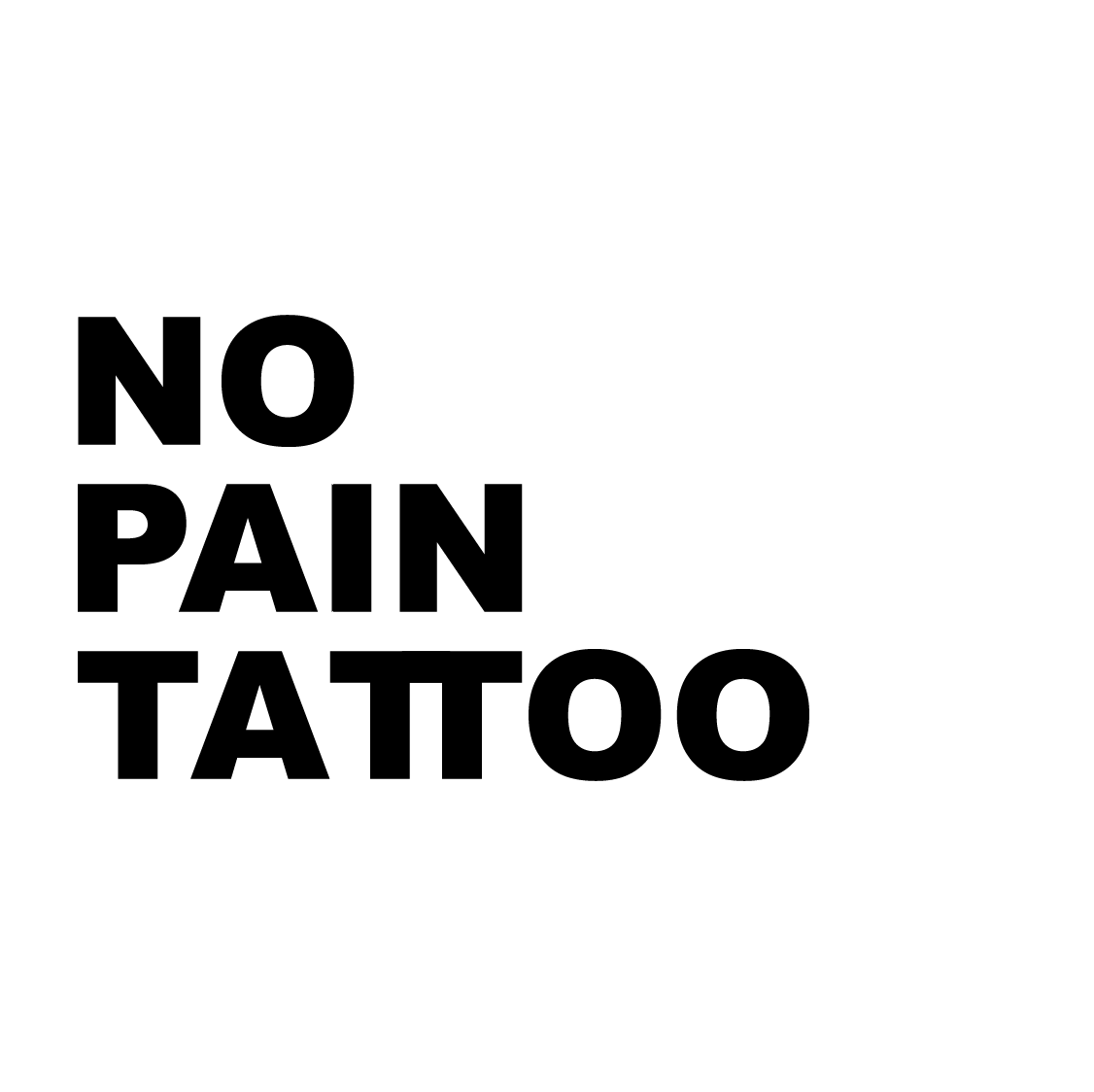 no pain tattoo logo