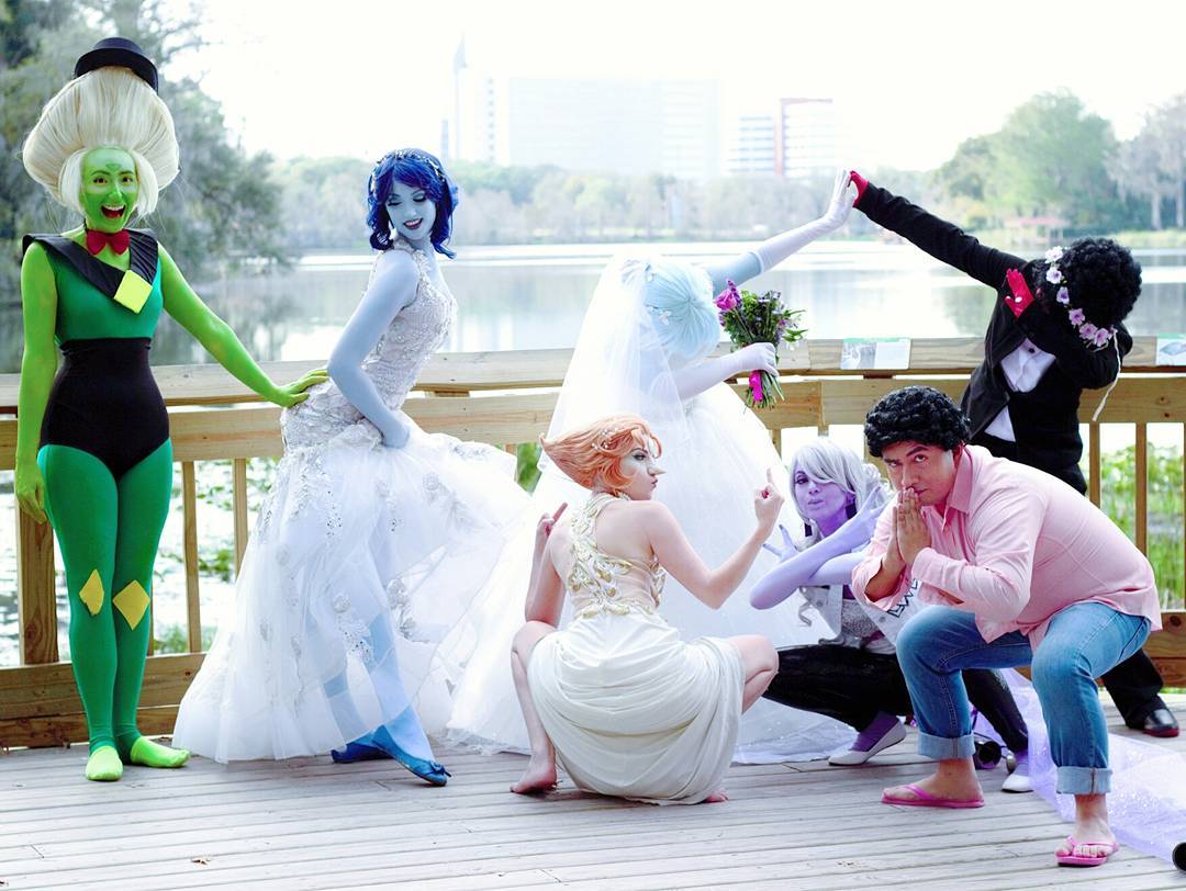 We’re very sorry for our marriage. Lapis - @kellykirstein Pearl - A Smile and a Song Cosplay (Instagram and FB only) Amethyst - @dekuflowerr Peridot - @for-the-love-of-clod Steven -...