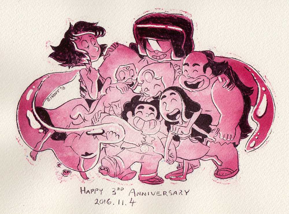 Happy 3rd Anniversary Steven Universe!  Here’s to many more!