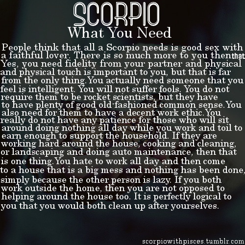 What are the traits of a Scorpio male?