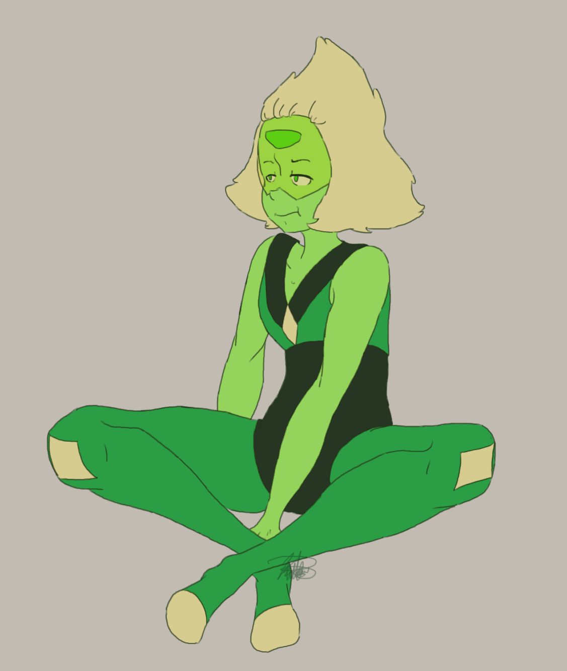 Pouting Peridot cause I wish SU was back already. I also gotta stop drawing Star so much.