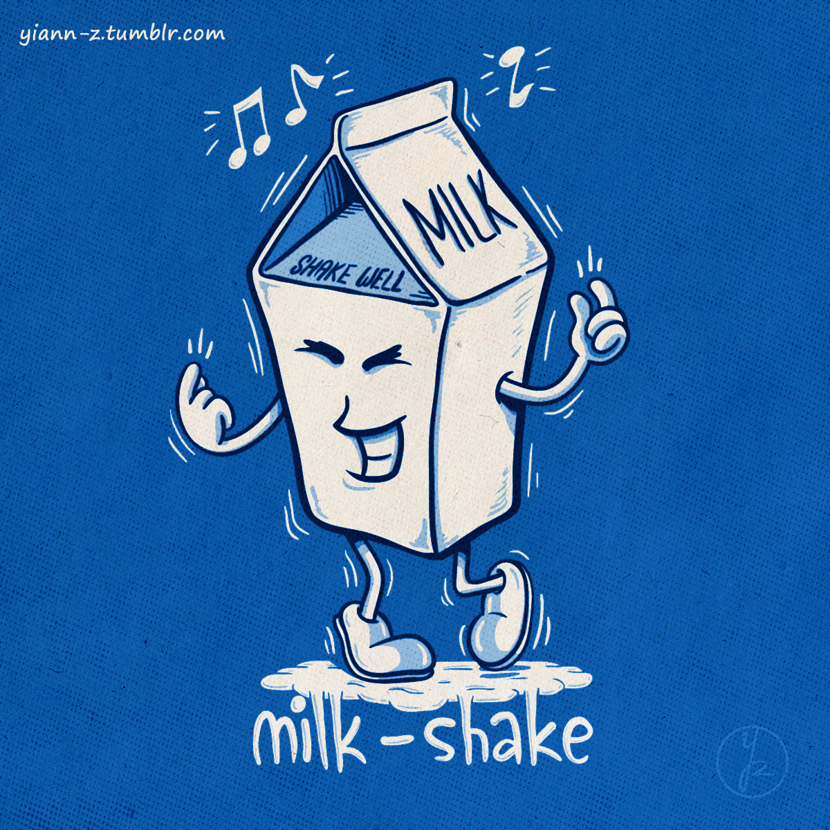 “Milkshake” by Yiannis Zervopoulos Tumblr I Flickr I Threadless I Twitter