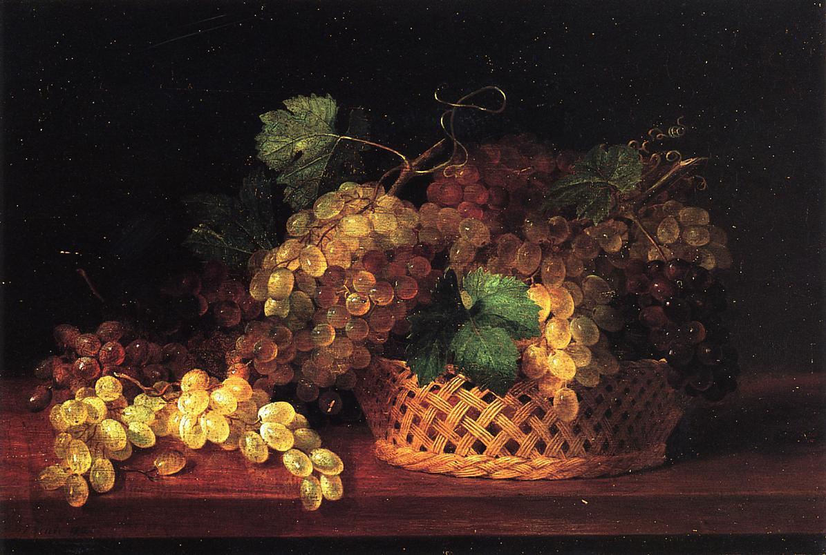 classic-art:
“Still Life with Grapes
James Peale, 1822
”