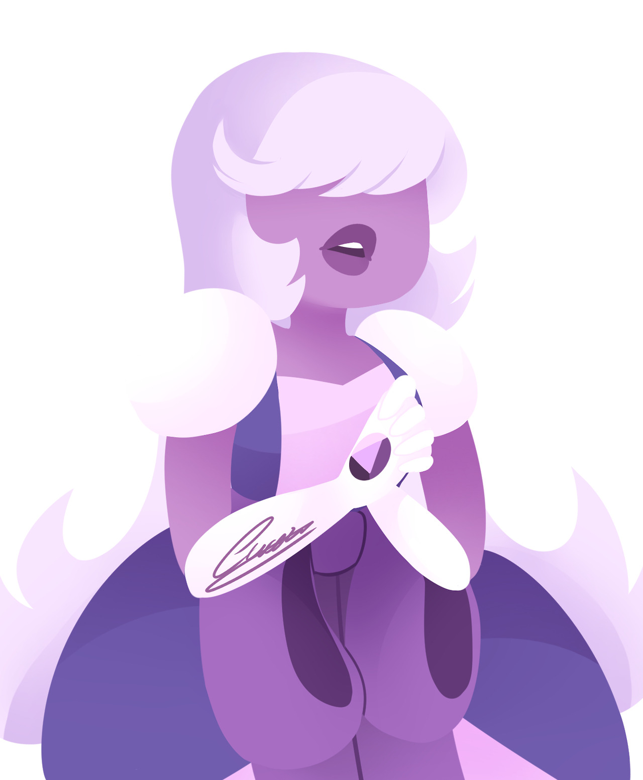 tried out a fusion between sapphire and pad sapphire as long with lineless art
