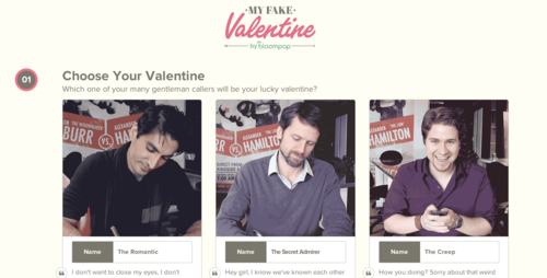 My Fake Valentine - Choose your Valentine