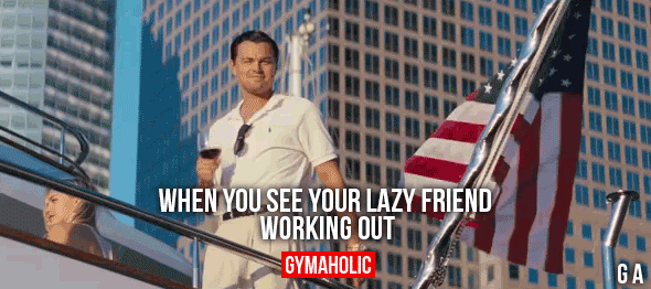 When You see Your Lazy Friend Working Out