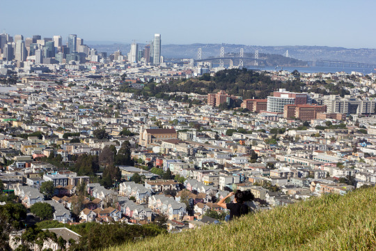Best views in San Francisco from Bernal Hill
