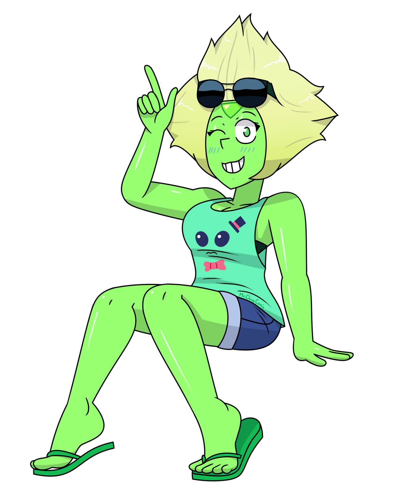 Summer Peri I wanted to do a little Peridot doodle for the fun of it.