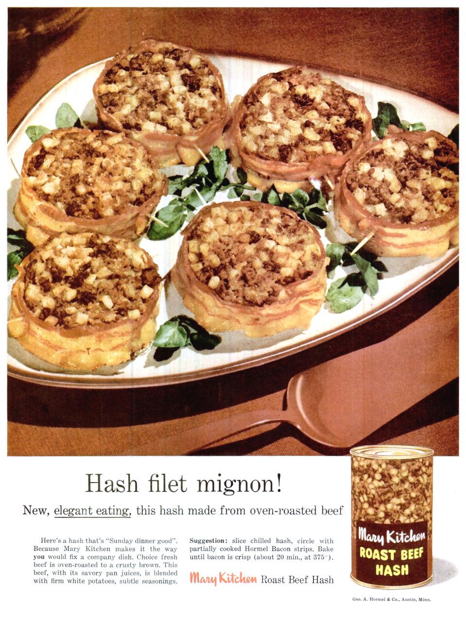 George A. Hormel Company Mary Kitchen Roast Beef Hash - 1956