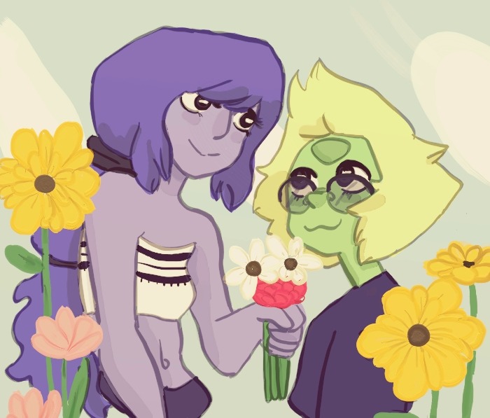 ▪ flowers and long haired lapis ▪