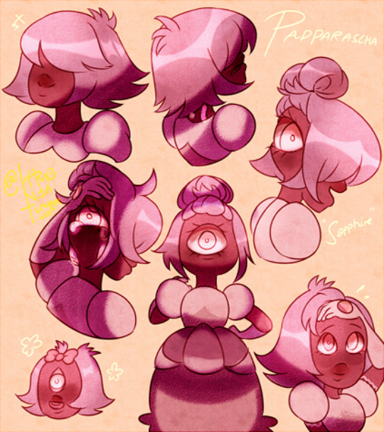 Not Your Typical Sapphire


 Headcanon Padparascha has her eye at the back of her head since she ‘predicts past events that have recently happened’ or she has two eyes. I’m inclined to the former

 . sorryfortheshitqualitytumblrisnotasiteforart