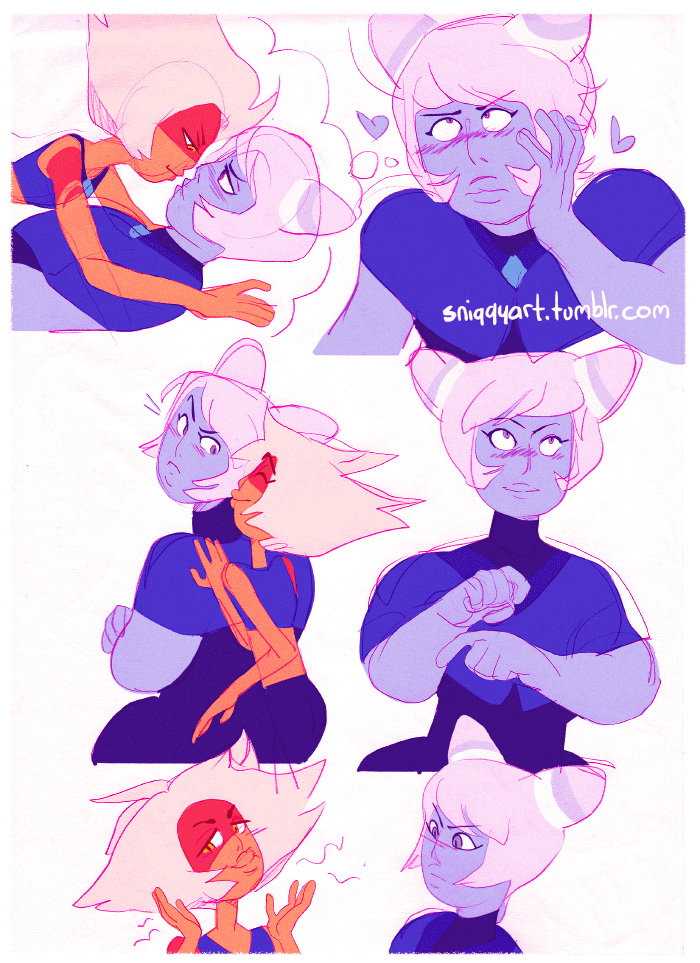 skinny jasper and holly blue agate from steven universe