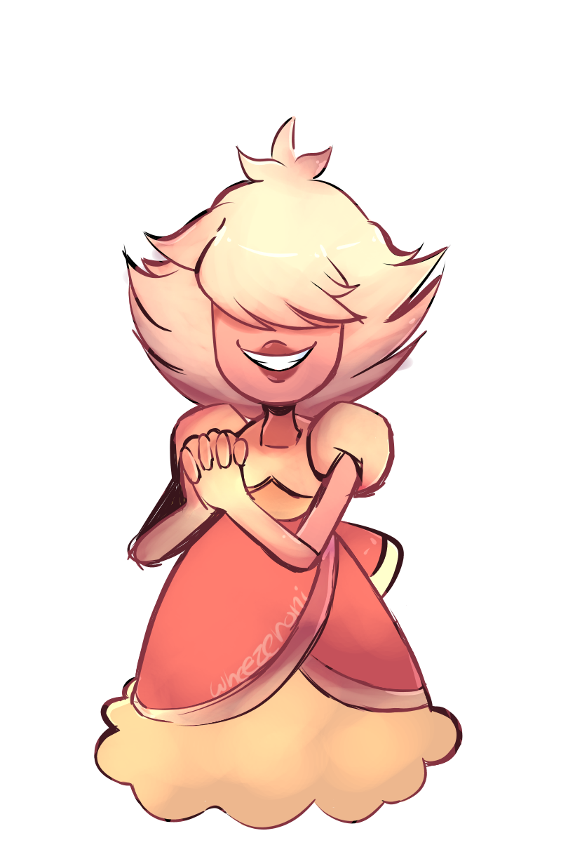 Here is a transparent version (that nobody asked for) of that padparadscha doodle I drew yesterday. Psst, I got lazy outlining it in white for a sticker-like effect.