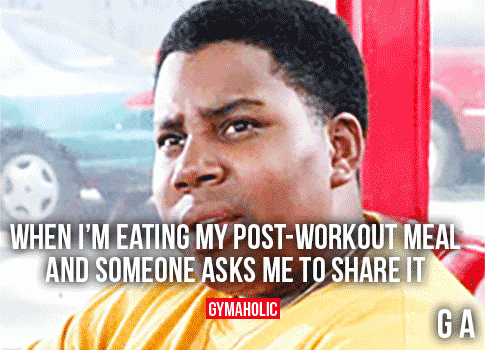 When I’m Eating My Post-Workout Meal