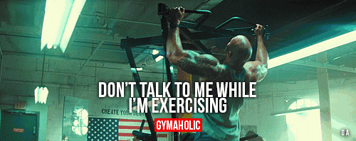 Don’t Talk To Me While I’m Exercising