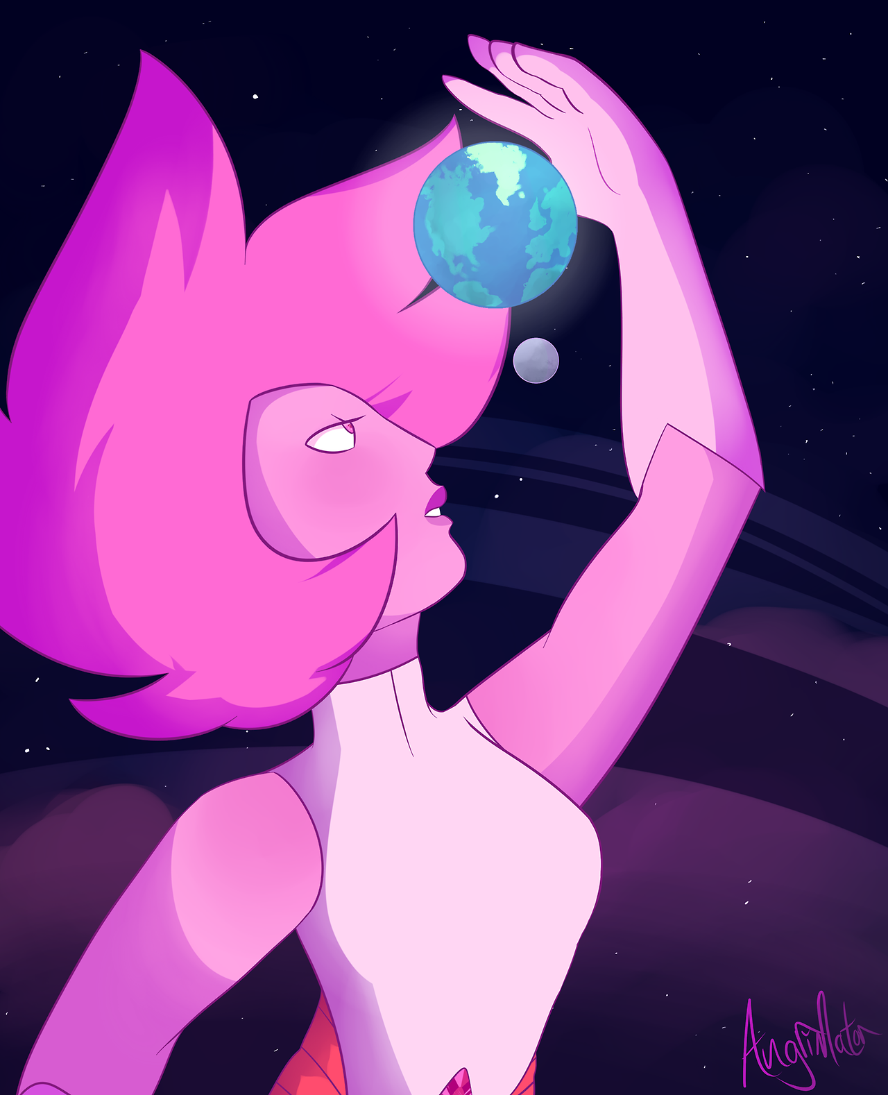 Pink Diamond! I can’t wait until we can finally see her in the series~