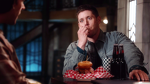 Image result for dean winchester donut gif
