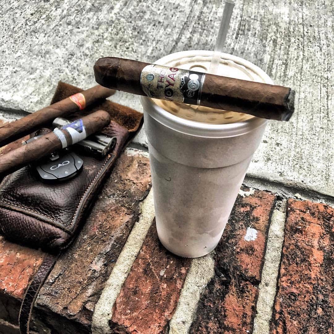🔥💨 Cigar leather at www.LegendarySaxon.com #madeinusa ⚒ #veteranmade #OriginalDesign Repost from @apfinger40 Today’s cigar menu The Voyage, Protocol, and Partagas Habana #cigar #thevoyagecigar #protocolcigars #partagas #legendarysaxon