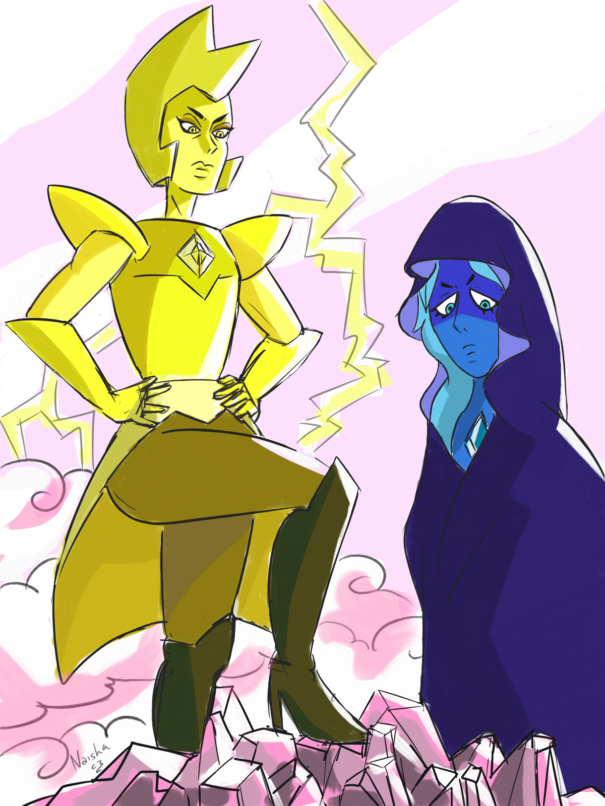 I can’t wait to see the new episodes ! Those two diamonds seemed so angry in the teaser >:D