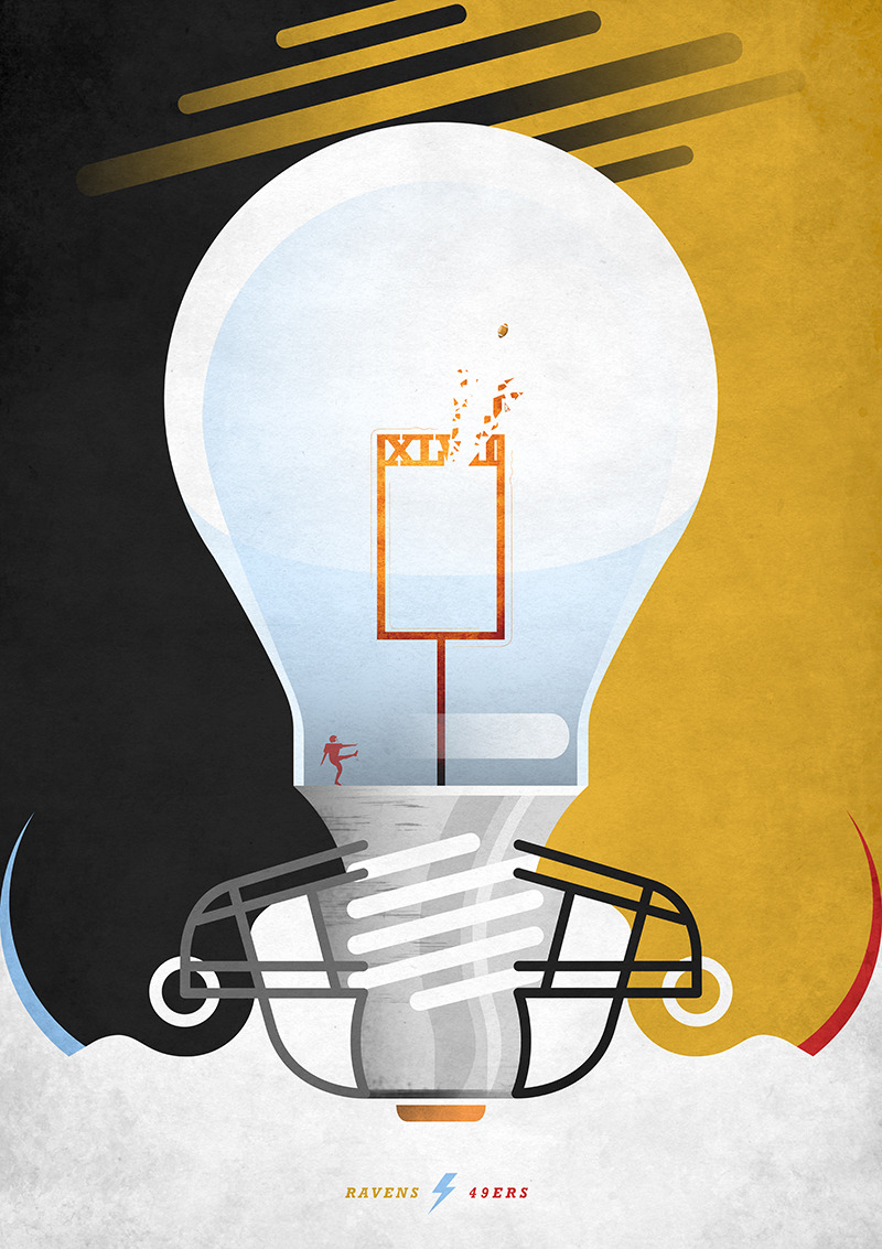 Blackout Bowl XLVII Was there more to the 2013 Super Bowl blackout than meets the eye? Illustration by Dominique Byron