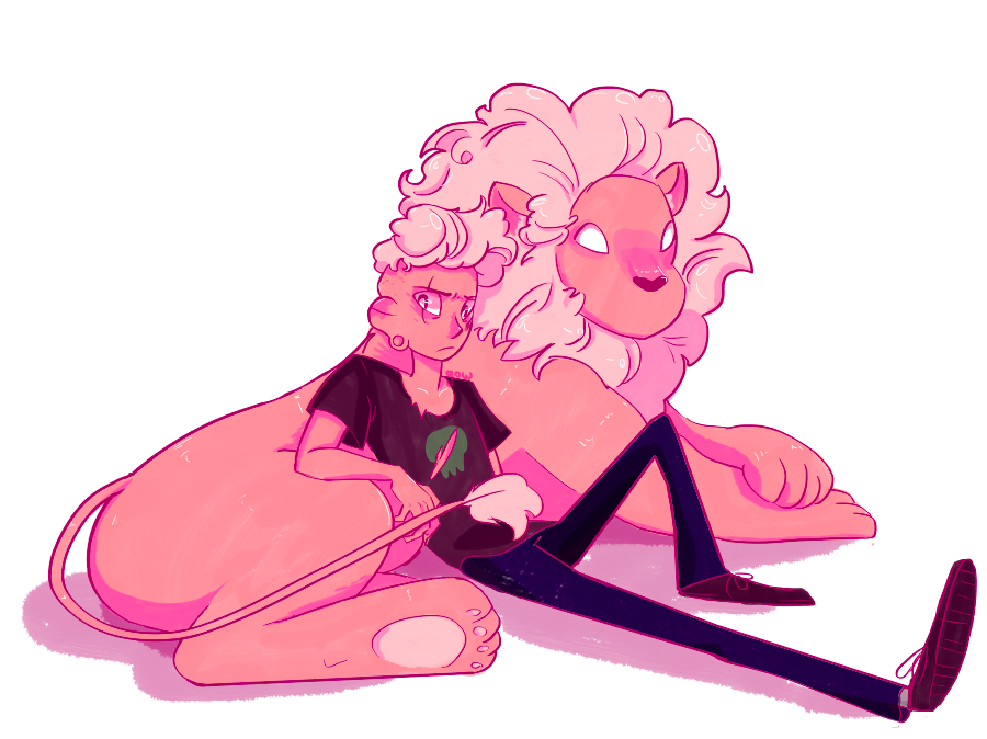 This looks like an album cover. Come check out Lars and the Lion’s latest hit single: Pink Zombie ((click for better quality))