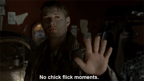 Image result for no chick flick moments gif