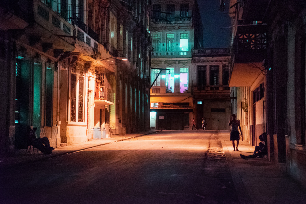Cuba - Old Havana at night..,. -
