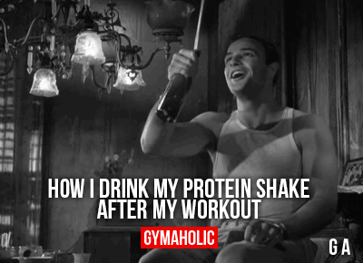 How I Drink My Protein Shake After My Workout