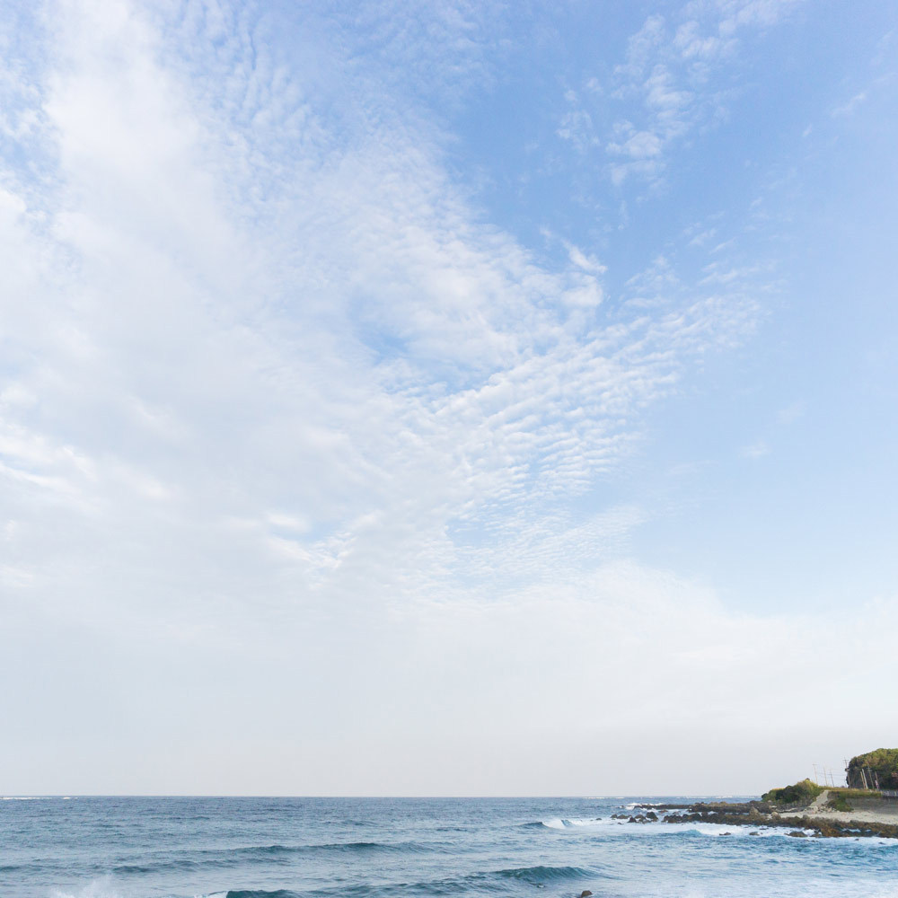 屋久島の海、空