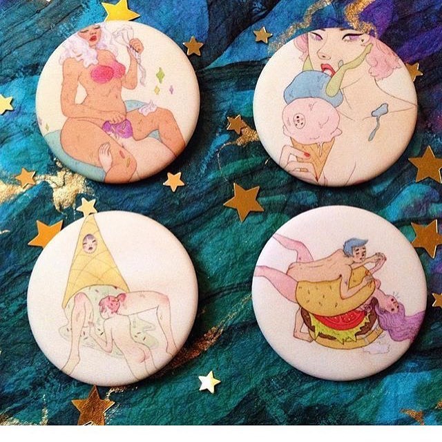 wishcandy:
“I’ll be putting a luxe velvet matte button pin in with each Food Erotica print order 💕 As a thank you. ✨ Go get you a print at shopwishcandy.com (clickable link in profile) 💋
”