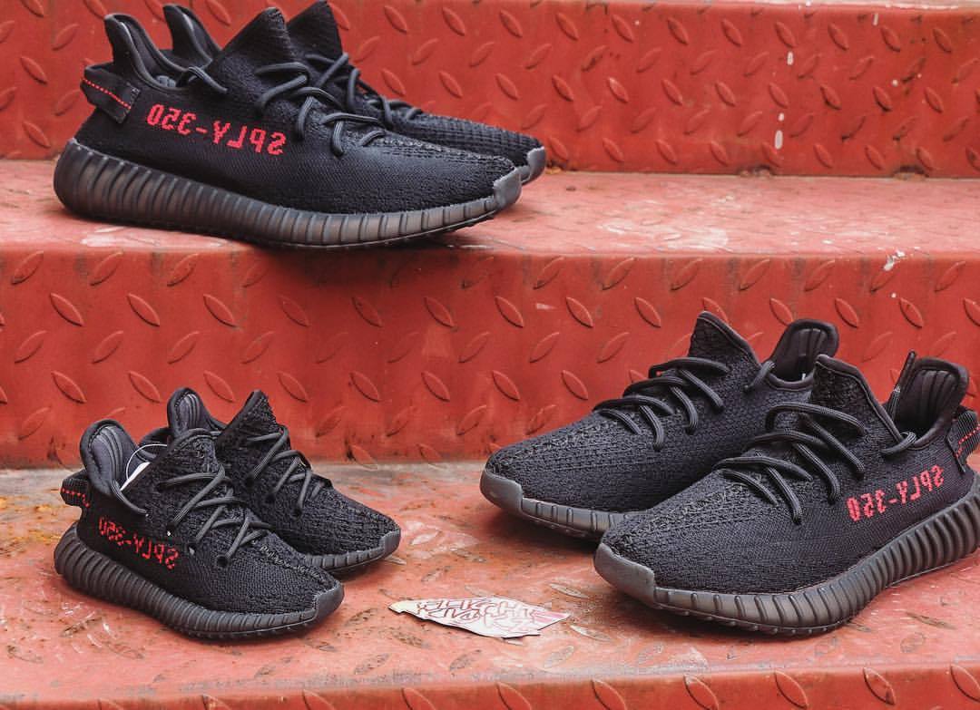 Adidas Yeezy Boost 350 v2 Core Black Red Bred BY9612