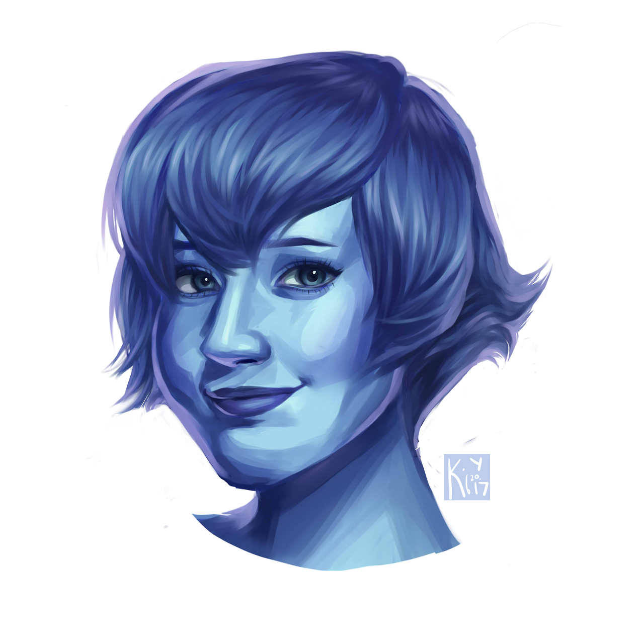 Never posted this portrait so here’s a smiley Lapis!!