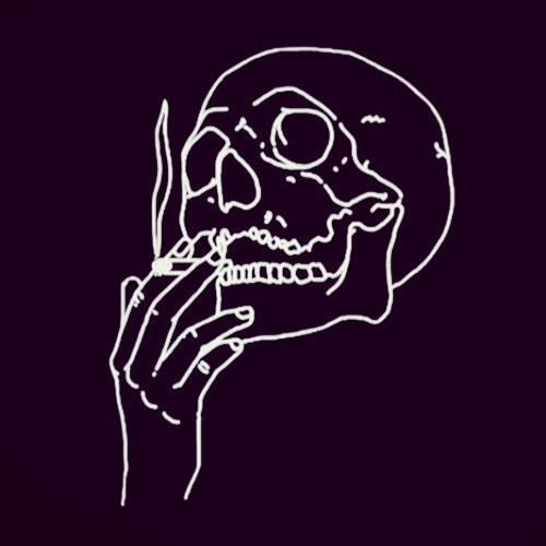 smoking skeleton on Tumblr