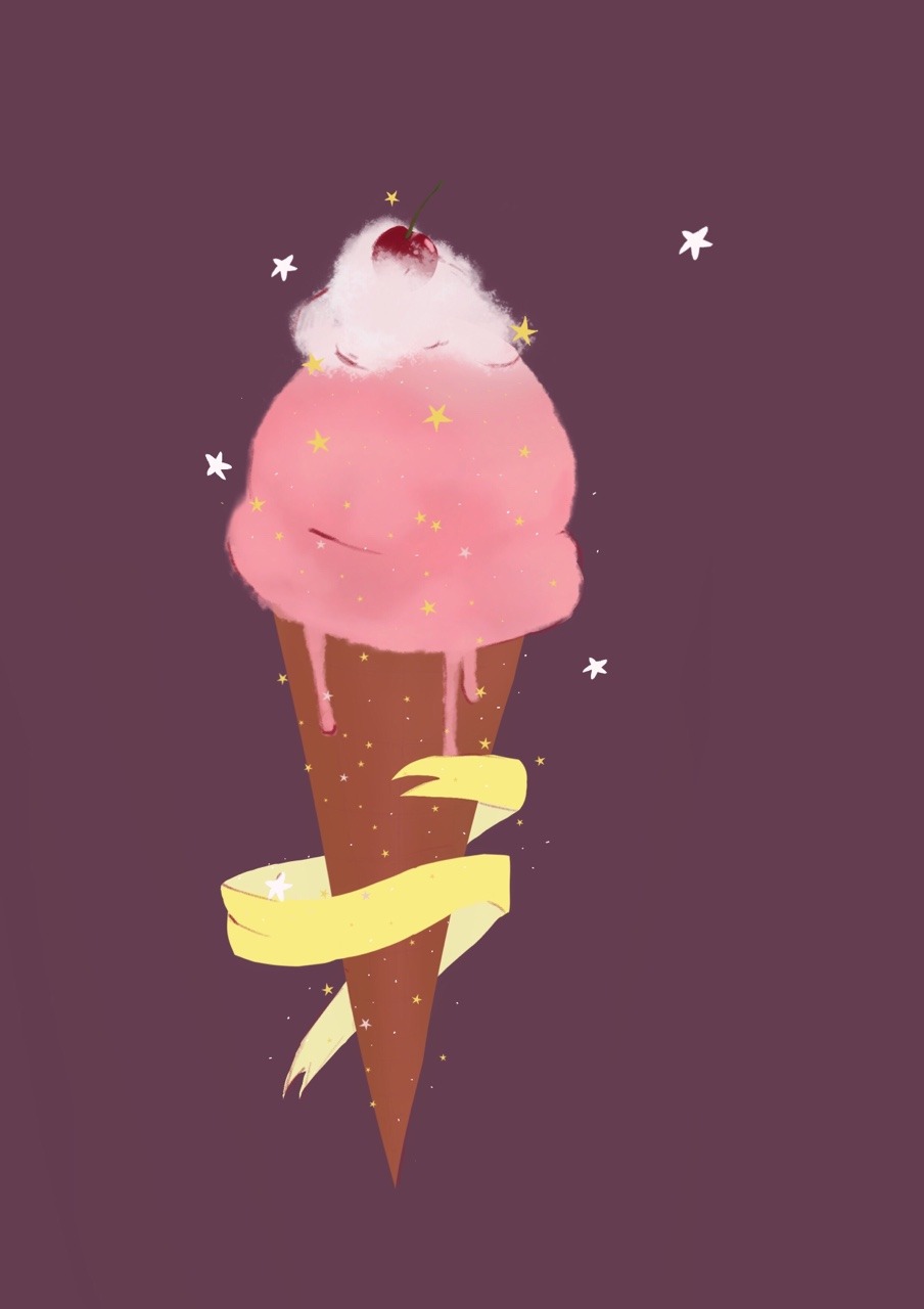 A little icecream cone I made based off Stevens character while messing around with brushes (I’m pretty sure this has been done before)