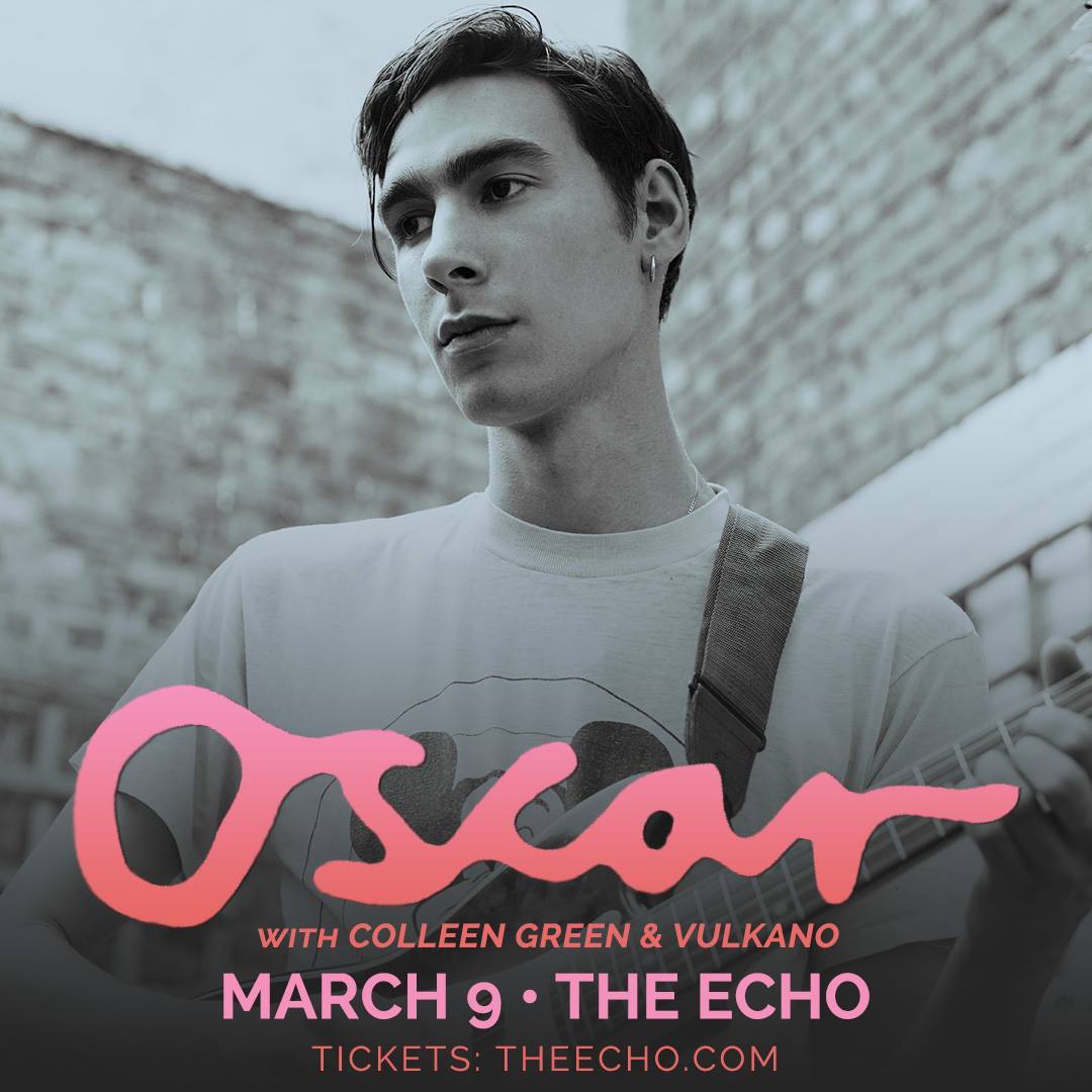 LA! THIS IS GONNA BE LIT!!! Cannot wait to play The Echo on 9th March with a killer lineup of Colleen Green + Vulkano! Tickets - http://bit.ly/OscarEcho