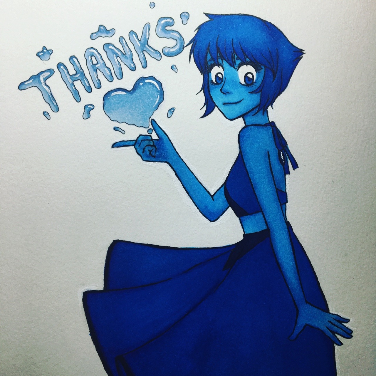 So I had to edit the shit out of this bc the lighting was awful and its 3 Am so I have no natural light :) Anyways, My favorite blue gem. Isn’t she cute?
