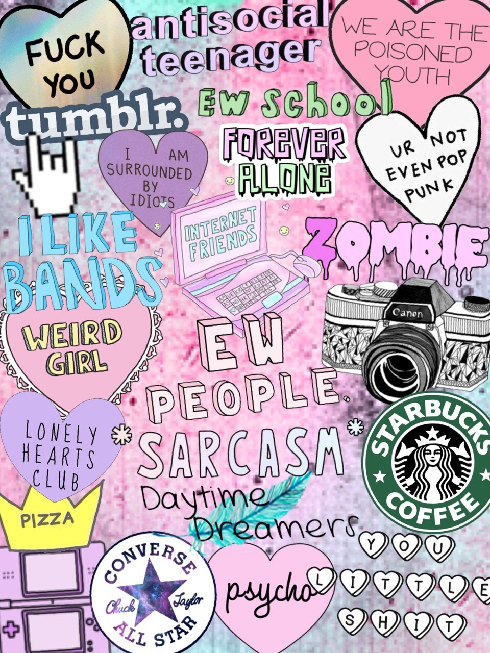 Band Trash — A collage of my personality