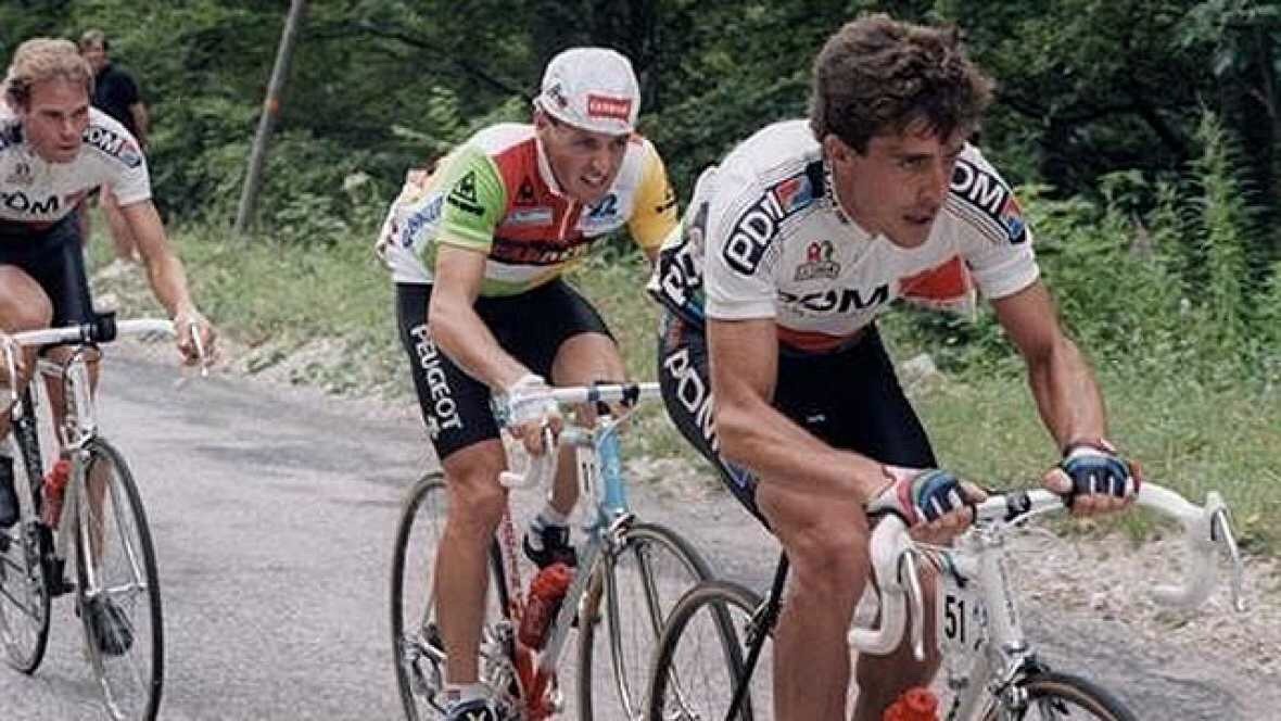 ‪Tour de Francia'87: 19a Etapa: Valréas - Villard de Lans (185 km) Exhibición de Perico Delgado (PDM) gana la etapa General: Roche #l200787‬
