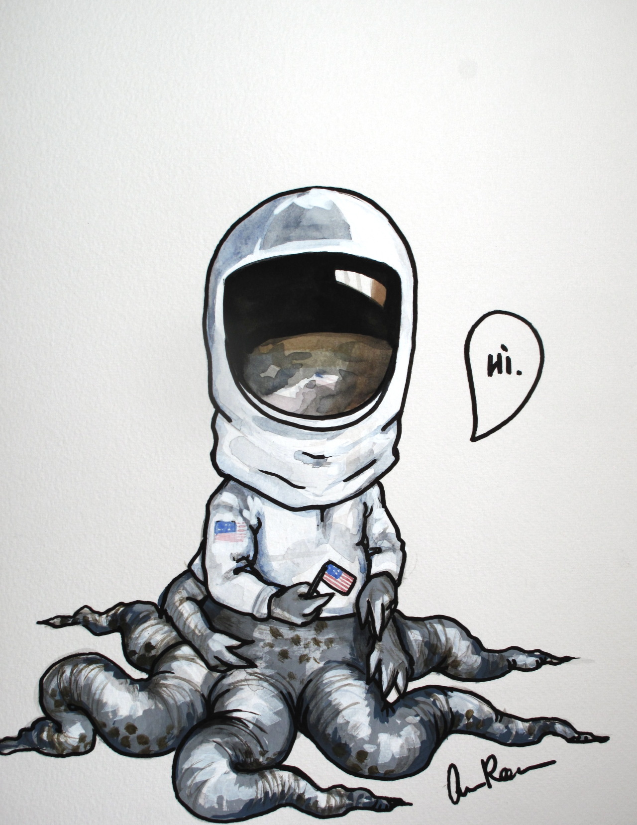 Alien Astronaut anneroemer.tumblr.com