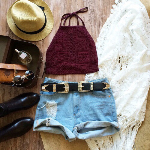 lace crop top on Tumblr