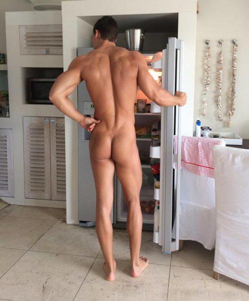 In the kitchen nude