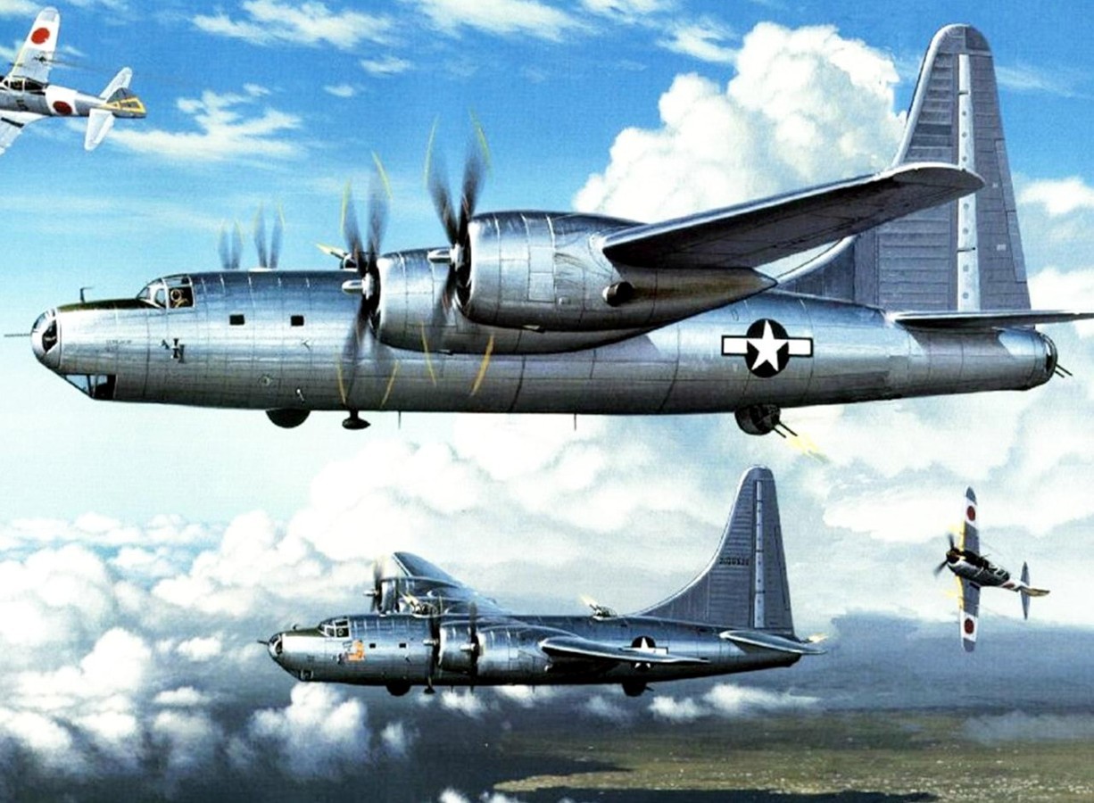 Pinturas Aviación Ii Guerra Mundial — 1945 08 Consolidated B 32