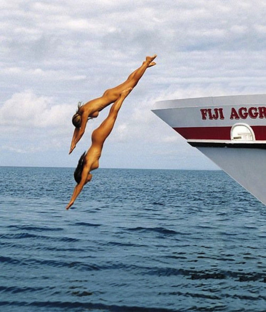 Diving From The Yacht Naked Nudeshots