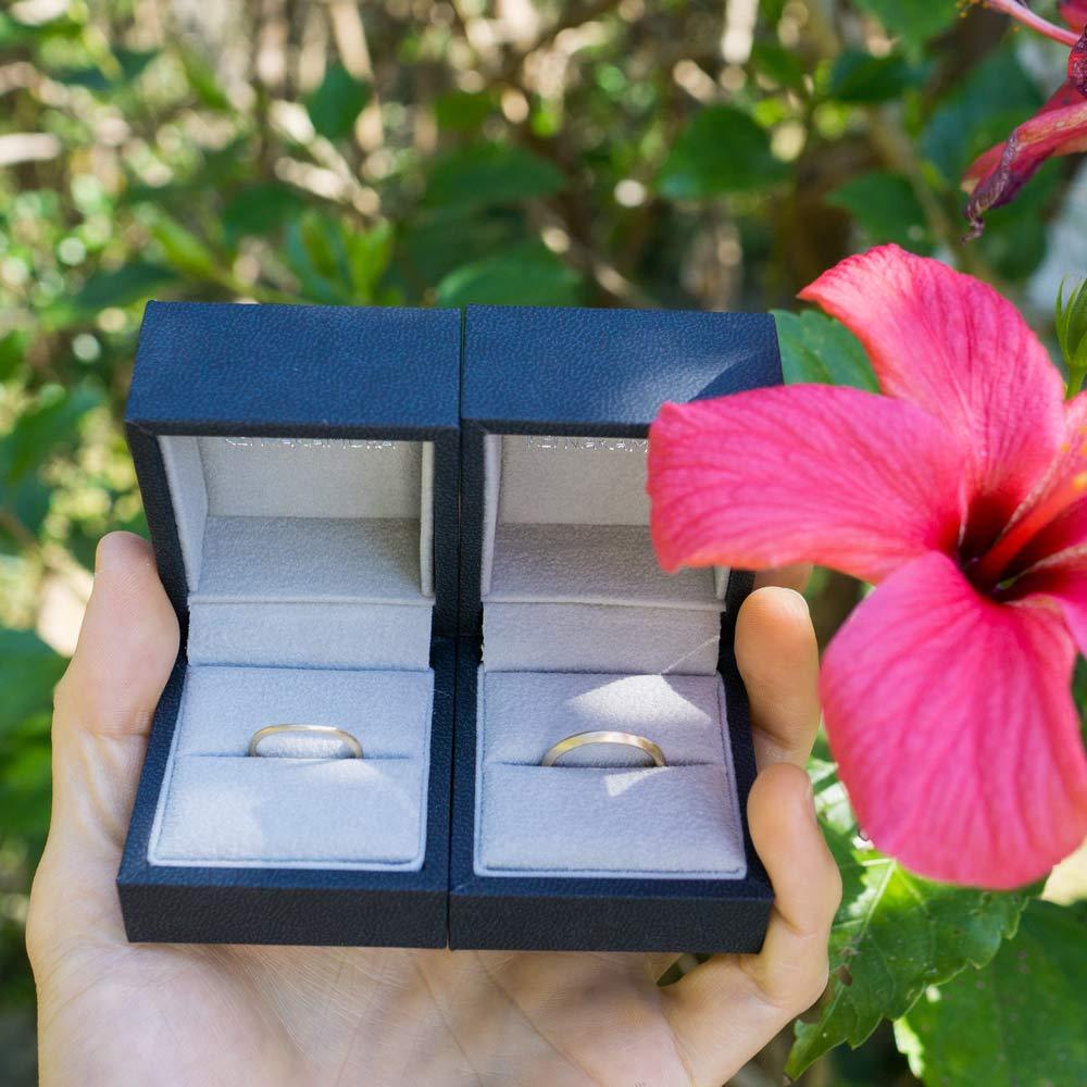 オーダーメイドの結婚指輪と屋久島のハイビスカス　屋久島でつくる結婚指輪
