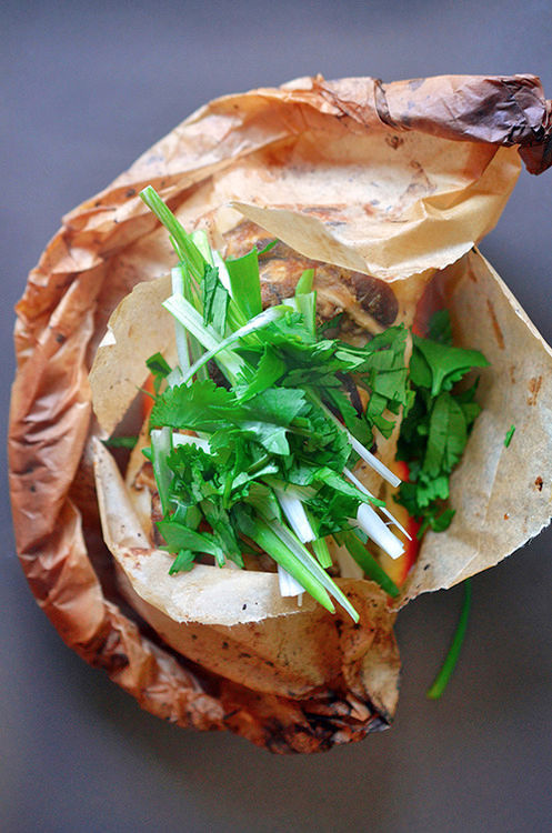 Whole30 Day 27: Fish en Papillote with Citrus, Ginger, & Shiitake by Michelle Tam https://nomnompaleo.com