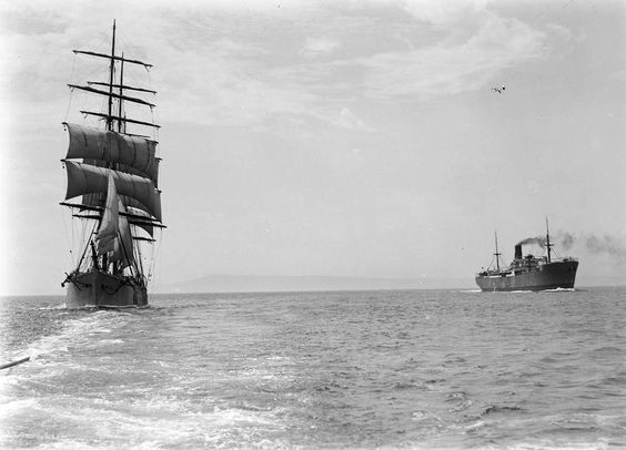 oledavyjones:
“unknown vessels. What appears to be a barque is running with a fresh wind on the quarter.
”