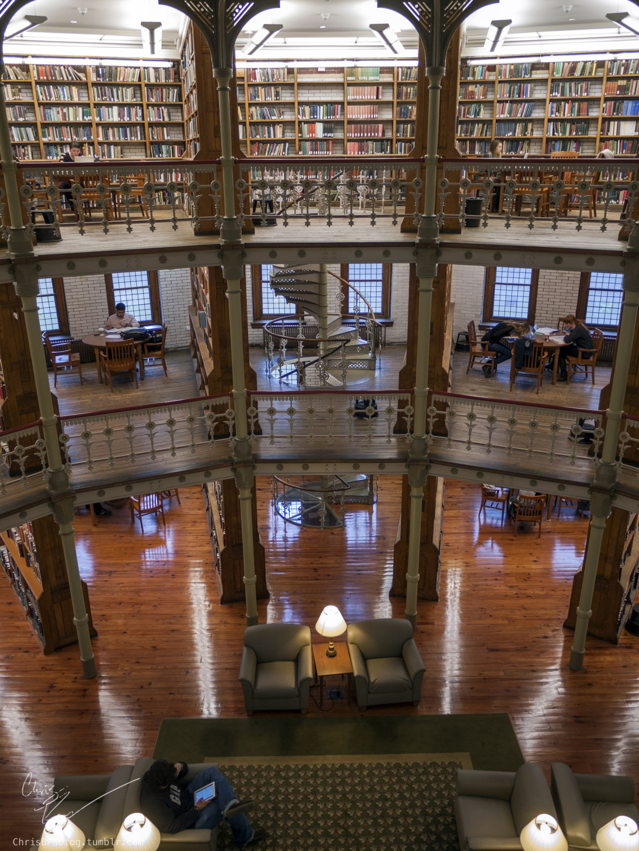 Inside Linderman Library
(Its finals time)