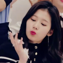 Image result for sana twice serious gif